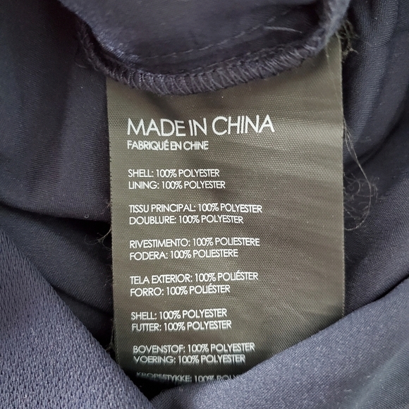 Club Monaco Hidden Zip Jumpsuit Navy Blue - Picture 7 of 7